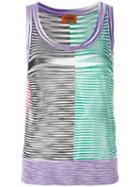 Missoni Striped Knit Tank Top, Women's, Size: 44, Viscose