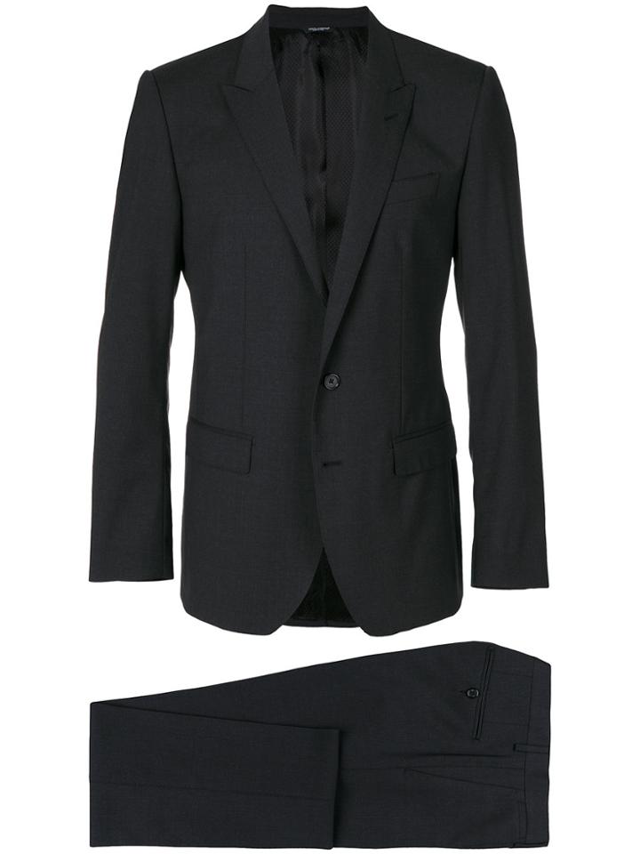 Dolce & Gabbana Fitted Formal Suit - Grey