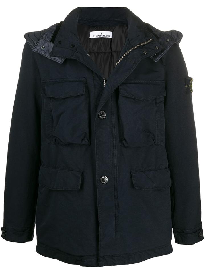 Stone Island Field Windbreaker Jacket - Blue