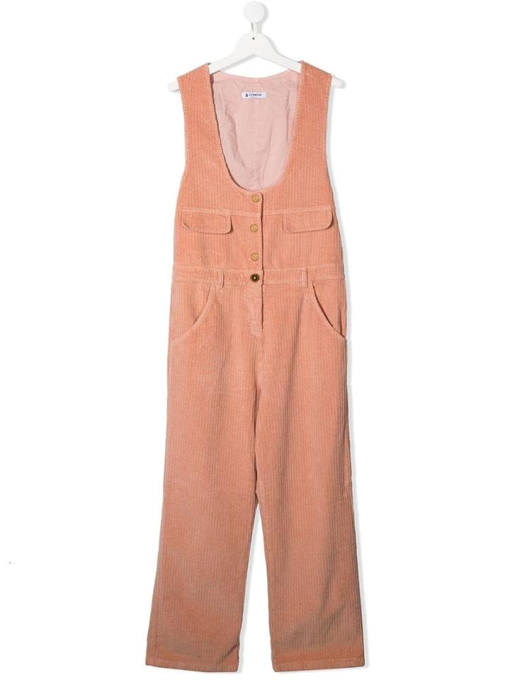 Dondup Kids Corduroy Jumpsuit - Pink