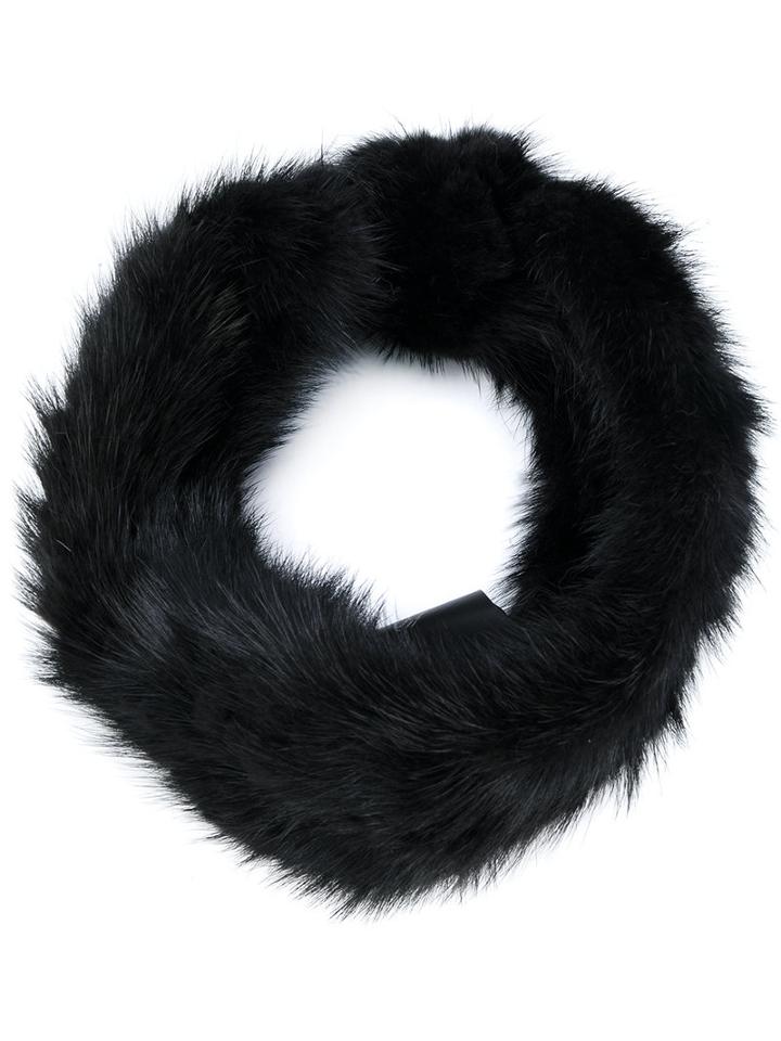 Yves Salomon Accessories - Headband Hat - Women - Mink Fur - One Size, Black, Mink Fur