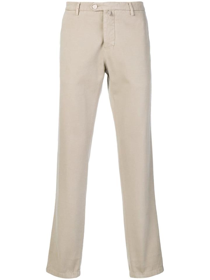 Kiton Slim Denim Chinos - Nude & Neutrals