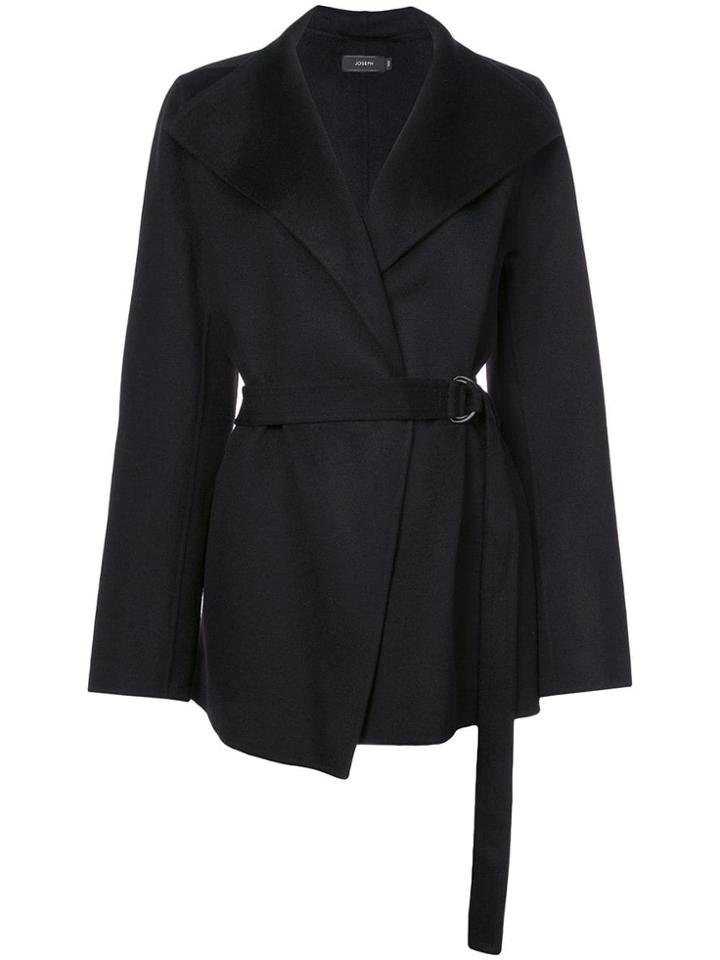 Joseph Wrap Coat - Black