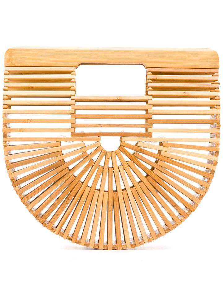 Cult Gaia Box Clutch Bag - Brown