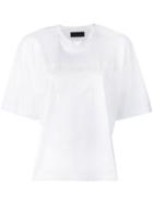 Diesel Black Gold Boxy T-shirt With Tonal Foil Print - White