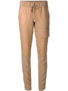 Kaufmanfranco Leather Front Slim Trousers