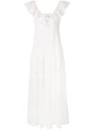 Suboo Embroidered Long Dress - White