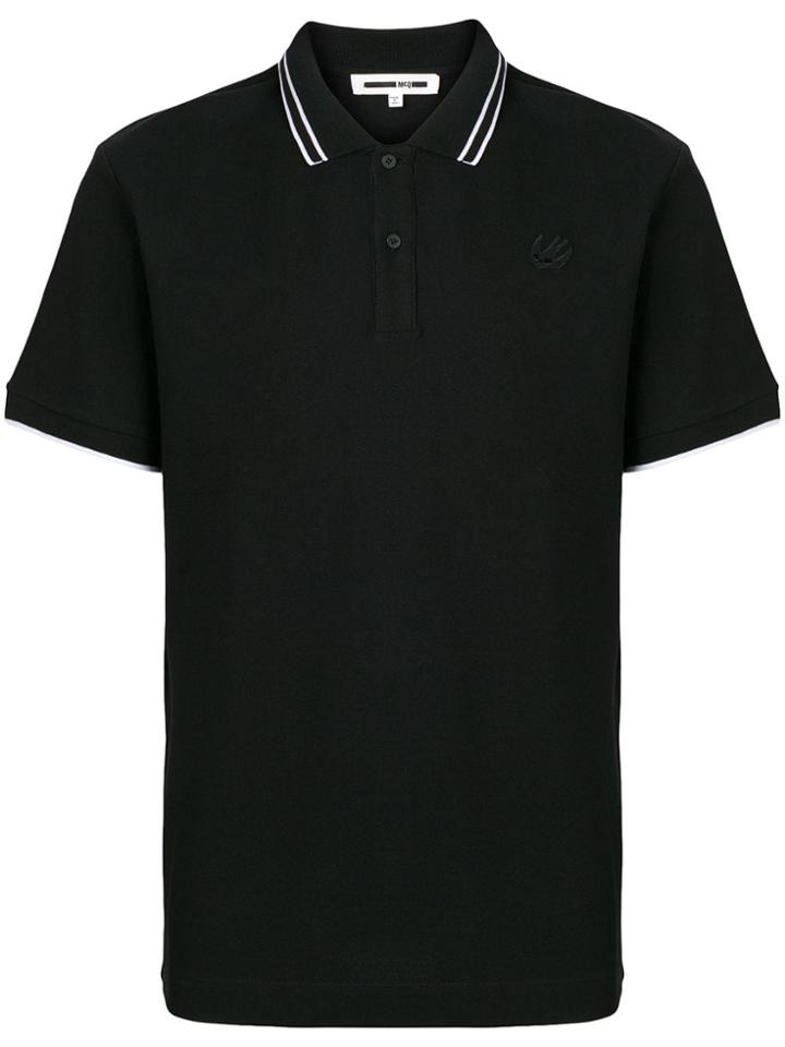 Mcq Alexander Mcqueen Swallow Polo Shirt - Black