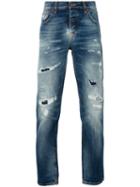 Nudie Jeans Co - Denim Distressed Jeans - Men - Cotton - 34/30, Blue, Cotton