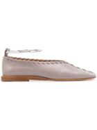 Jil Sander Loop Ballerina Shoes - Grey