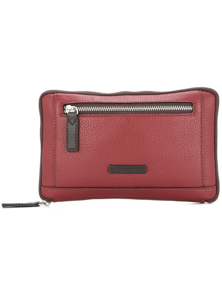 Cerruti 1881 Zipped Clutch - Red
