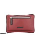 Cerruti 1881 Zipped Clutch - Red