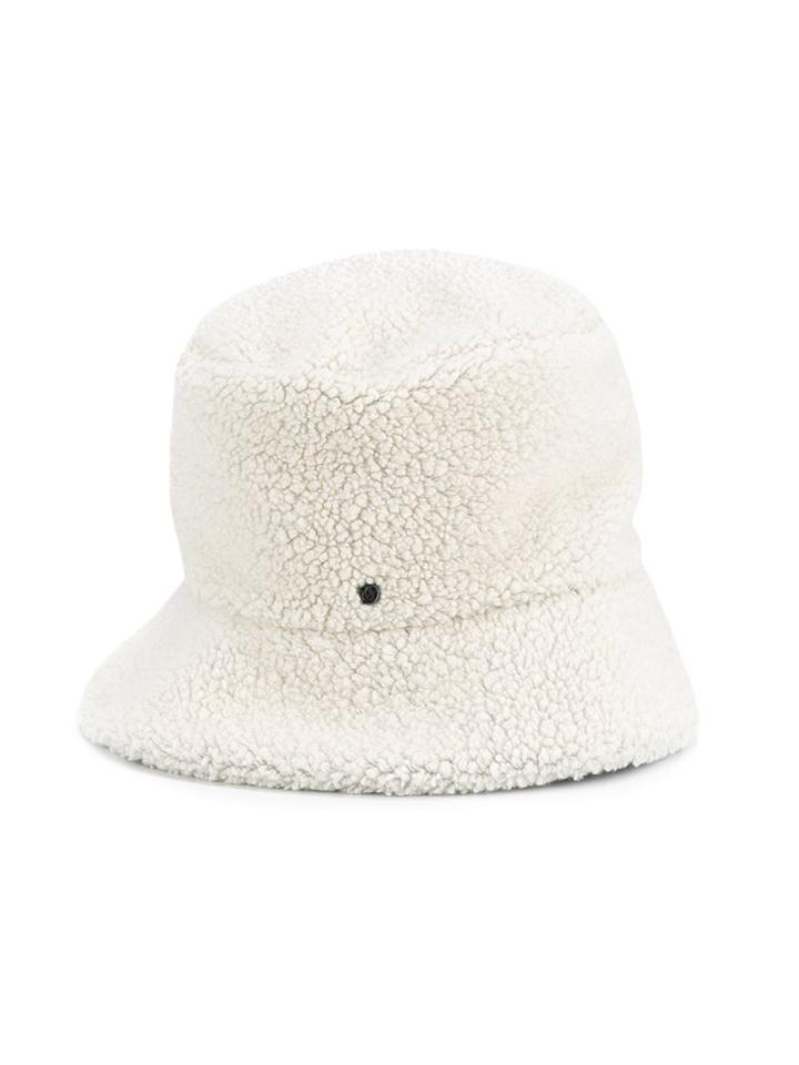 Maison Michel Textured Hat, Women's, Size: Medium, Nude/neutrals, Cotton/wool