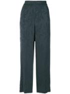 8pm Printed Flared Trousers - Grey