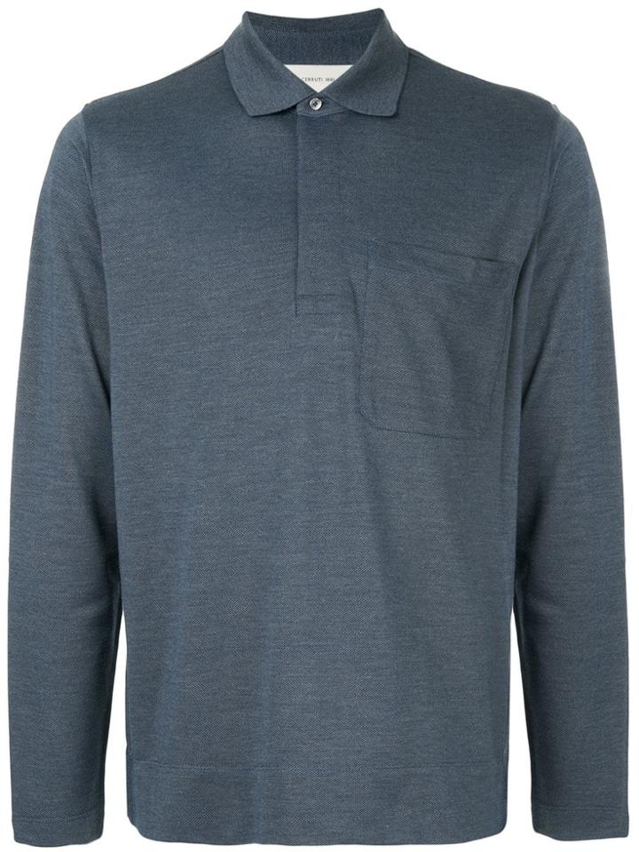 Cerruti 1881 Long Sleeved Polo Shirt - Blue