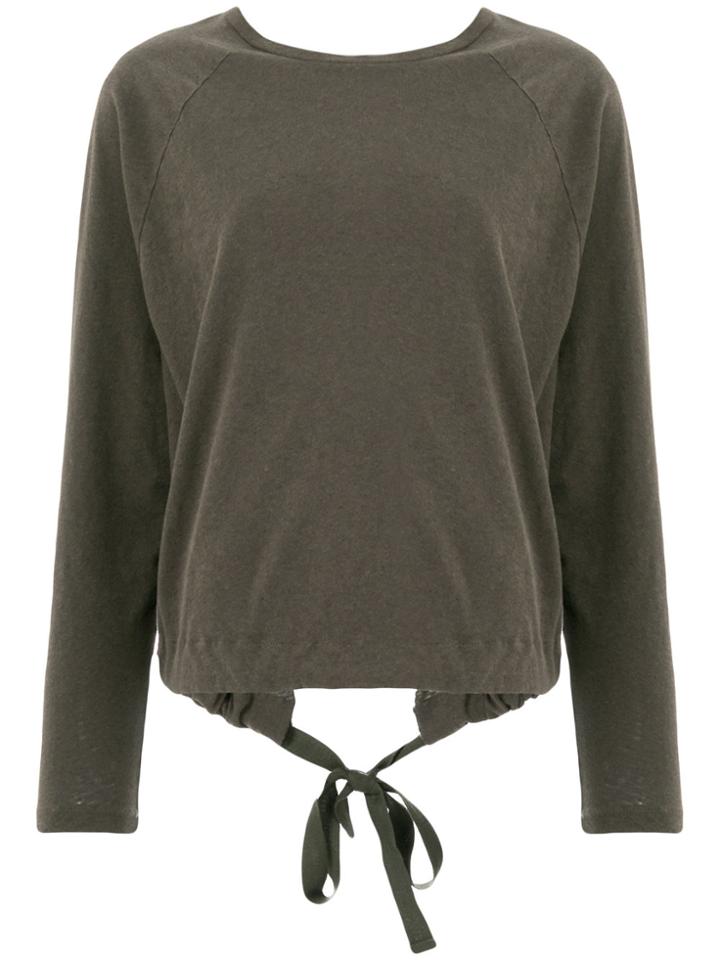 Thom Krom Open Back Sweater - Green
