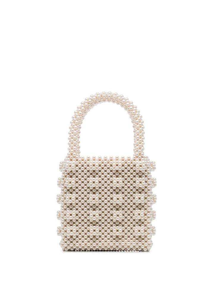 Shrimps Antonia Beaded Bag - Neutrals
