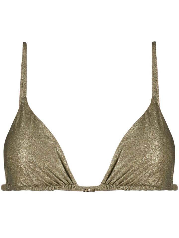 Mc2 Saint Barth Metallized May Bikini Top - Metallic