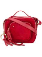 See By Chloé Patti Camera Crossbody Bag, Women's, Red, Leather/suede/cotton