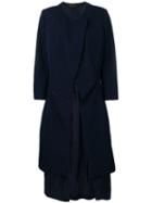 Comme Des Garçons Pre-owned Deconstructed Back Coat - Blue