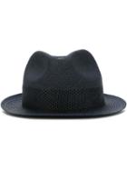 Paul Smith Red Ear Woven Trilby Hat, Men's, Size: M, Blue, Cotton