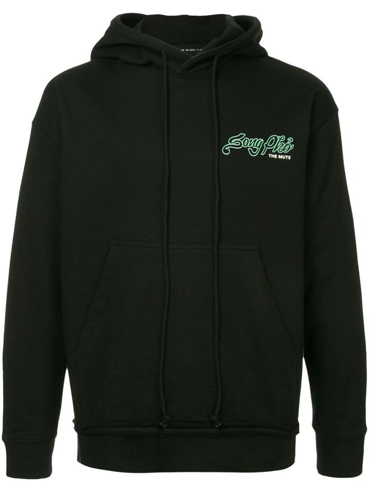Song For The Mute Back Print Hoodie - Black