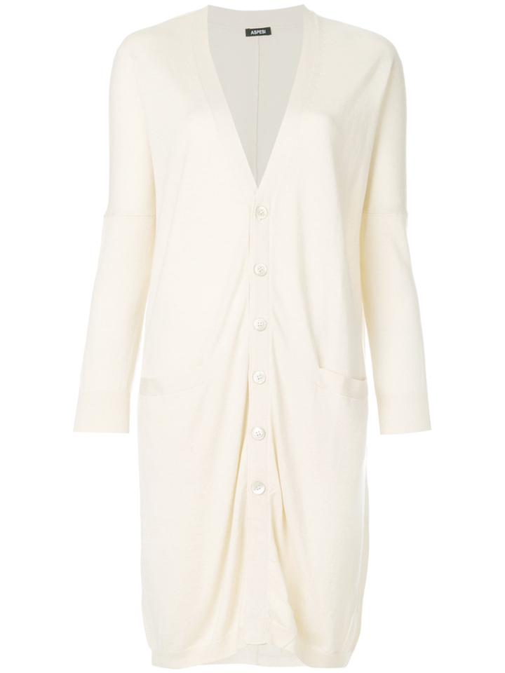 Aspesi Long Cardigan - Nude & Neutrals