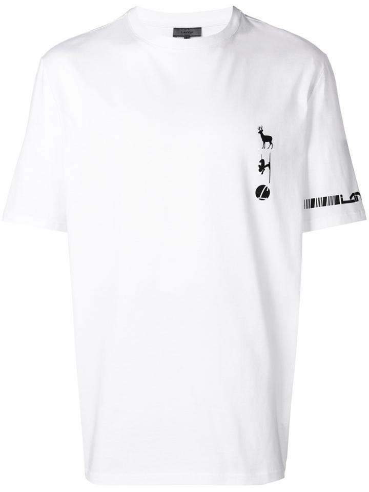 Lanvin Chest Print T-shirt - White