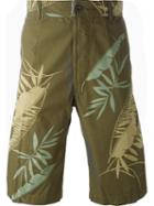 Diesel 'p-cooper' Tropical Print Bermuda Shorts, Men's, Size: 31, Green, Cotton