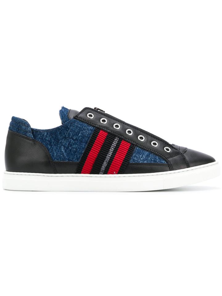 Dsquared2 Denim Panel Sneakers - Black
