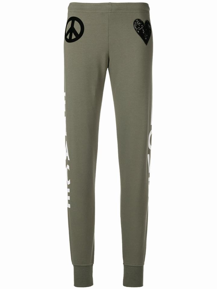 Love Moschino Peace Love Leggings - Green