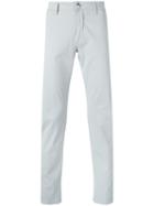 Barba - Elton Slim-fit Trousers - Men - Cotton/spandex/elastane - 50, Grey, Cotton/spandex/elastane