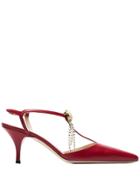 Magda Butrym Macedonia 65 Crystal Detail Pumps - Red