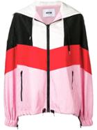 Msgm Colour-block Jacket - Pink & Purple