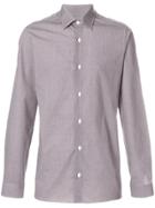Z Zegna Geometric Print Shirt - Brown