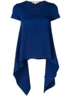 Stella Mccartney Compact Knit Handkerchief T-shirt - Blue