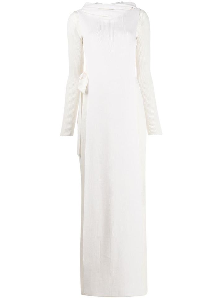 Missoni Long Layered Knit Dress - White