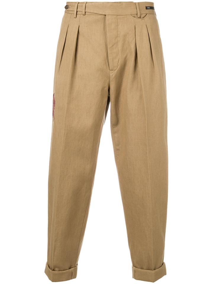 Pt01 Cropped Chinos - Nude & Neutrals