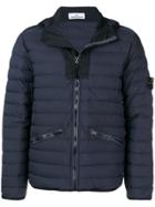 Stone Island Loom Woven Down Jacket - Blue