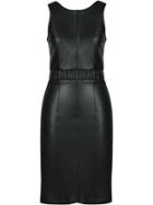 Lilly Sarti Leather Midi Dress - Black