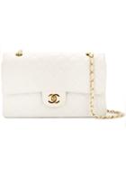 Chanel Vintage Double Flap 25cm Bag - White