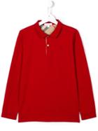 Burberry Kids Logo Polo Shirt, Boy's, Size: 14 Yrs, Red