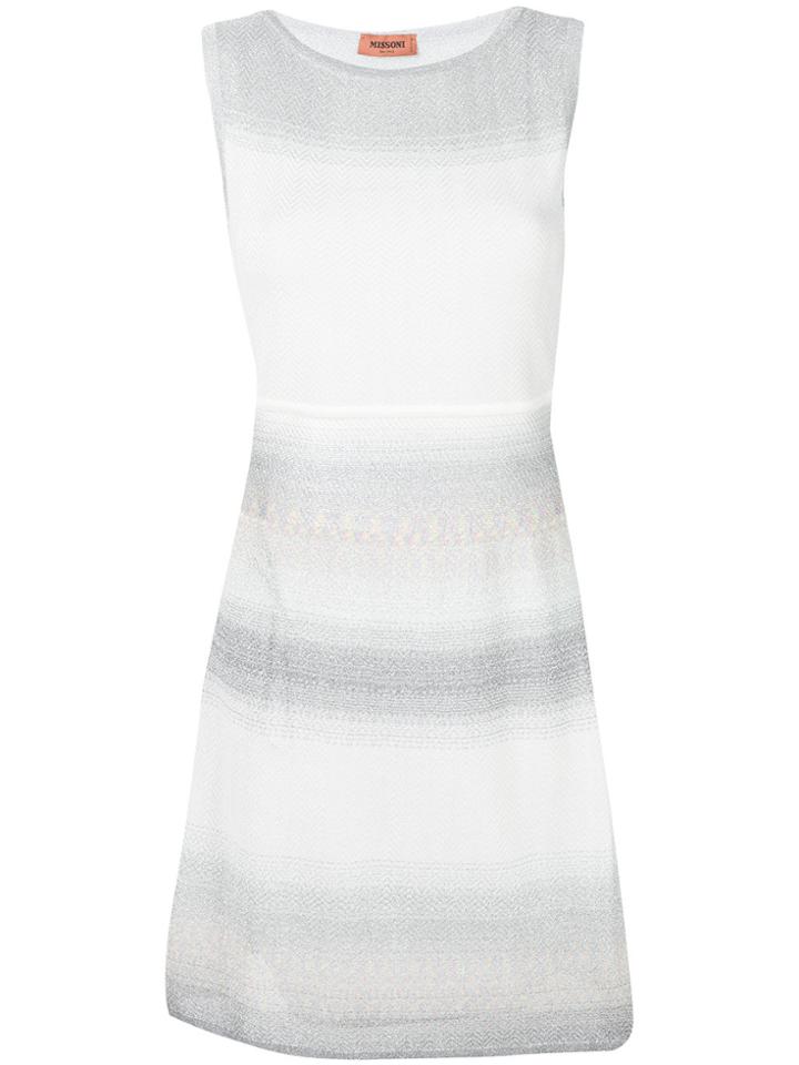 Missoni Woven Flared Dress - White