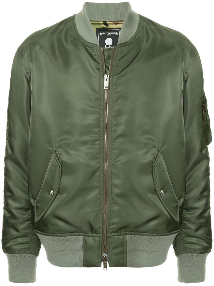 Mastermind World Skull Bomber Jacket - Green