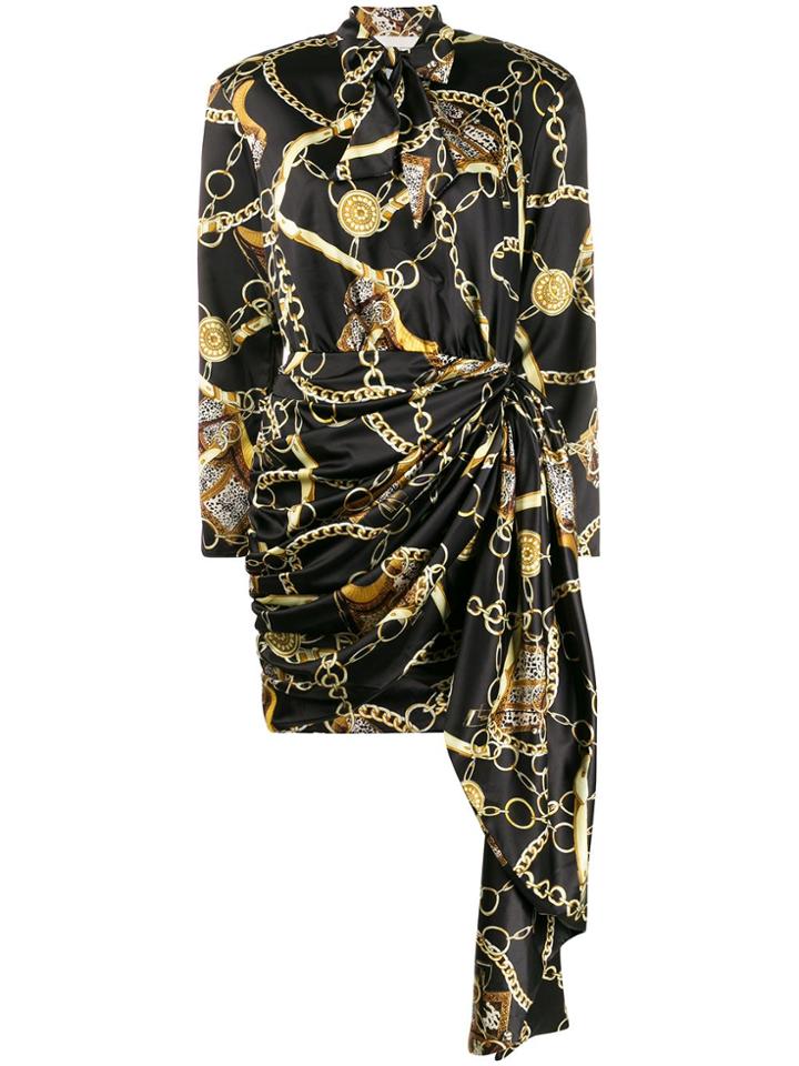 Giuseppe Di Morabito Chain Print Mini Dress - Black
