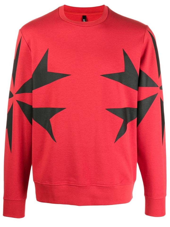 Neil Barrett Chevron Sweatshirt - Red