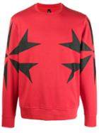 Neil Barrett Chevron Sweatshirt - Red