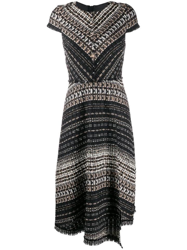 Paule Ka Woven Midi Dress - Black
