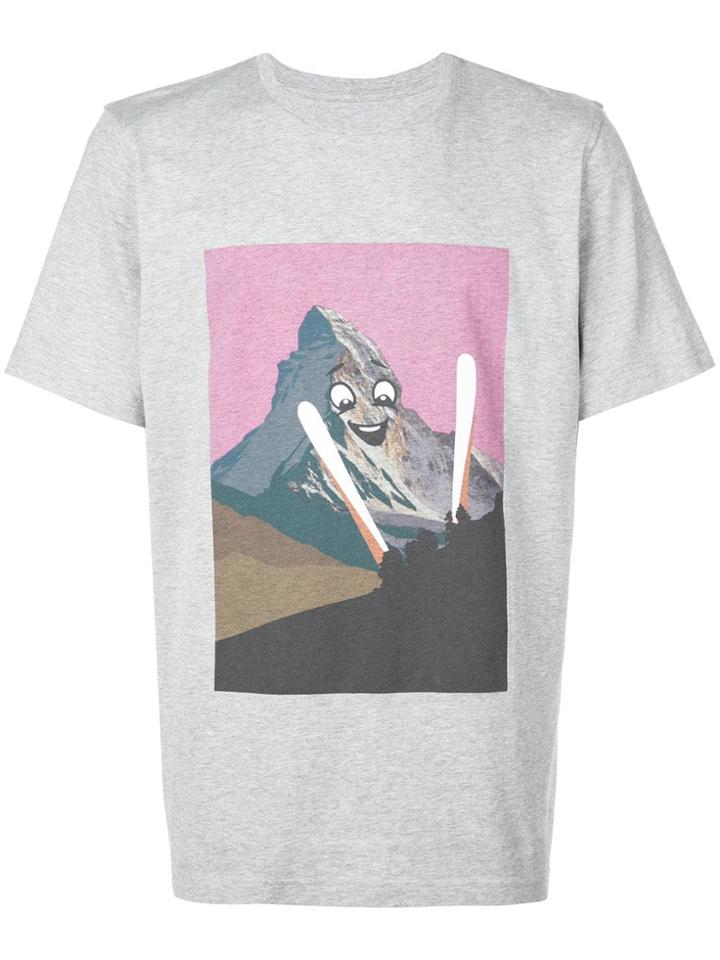 Aztech Mountain Mountain Doodle T-shirt - Grey
