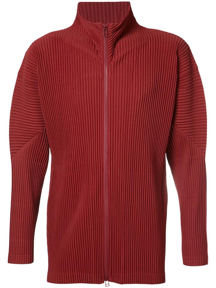 Homme Plissé Issey Miyake Zip Track Jacket - Red